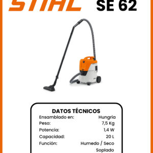 ASPIRADORA ELECTRICA SE 62