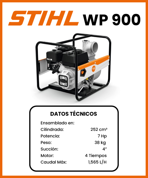 MOTOBOMBA A COMBUSTION WP 900